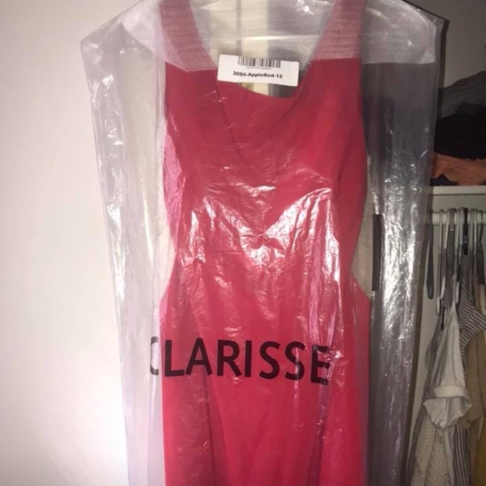 Apple red formal dress